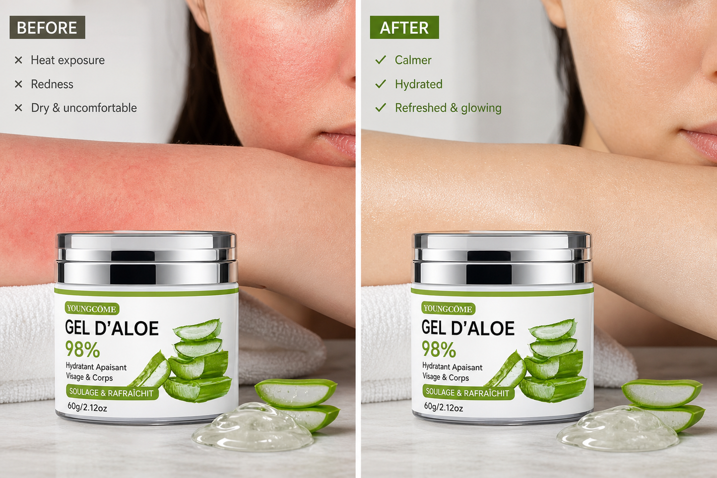 Gel d’Aloe Après Rasage